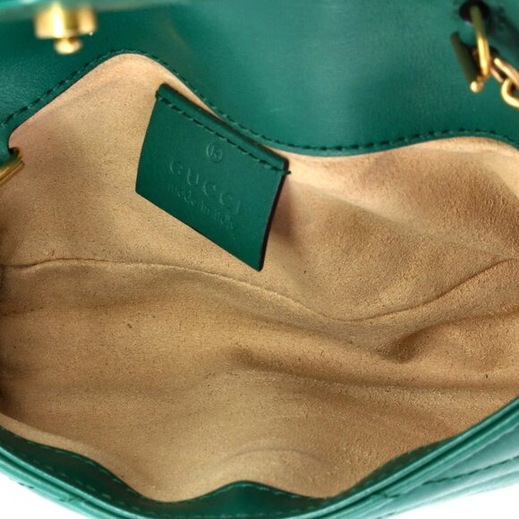 Gucci GG Marmont Flap Bag Matelasse Leather Super Mini reb-900-091725 - Picture 5 of 6